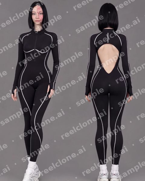 Sample body reference, front and back
